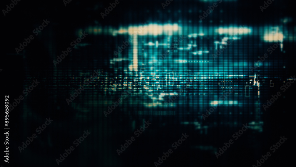 Futuristic screen display matrix, hi-tech digital data telemetry with encrypted numbers, display dynamic background for computer desktop screen display format Futuristic screen display matrix, hi-tech digital data telemetry with encrypted numbers, display dynamic background for computer desktop screen display format