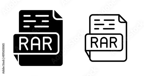 RAR Vector Icon