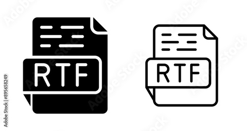 RTF Vector Icon