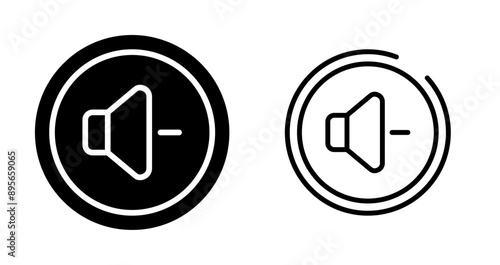 Volume Down Button Vector Icon