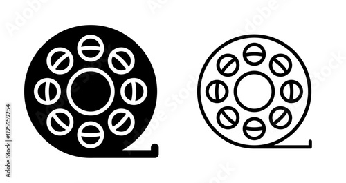 Film Reel Vector Icon