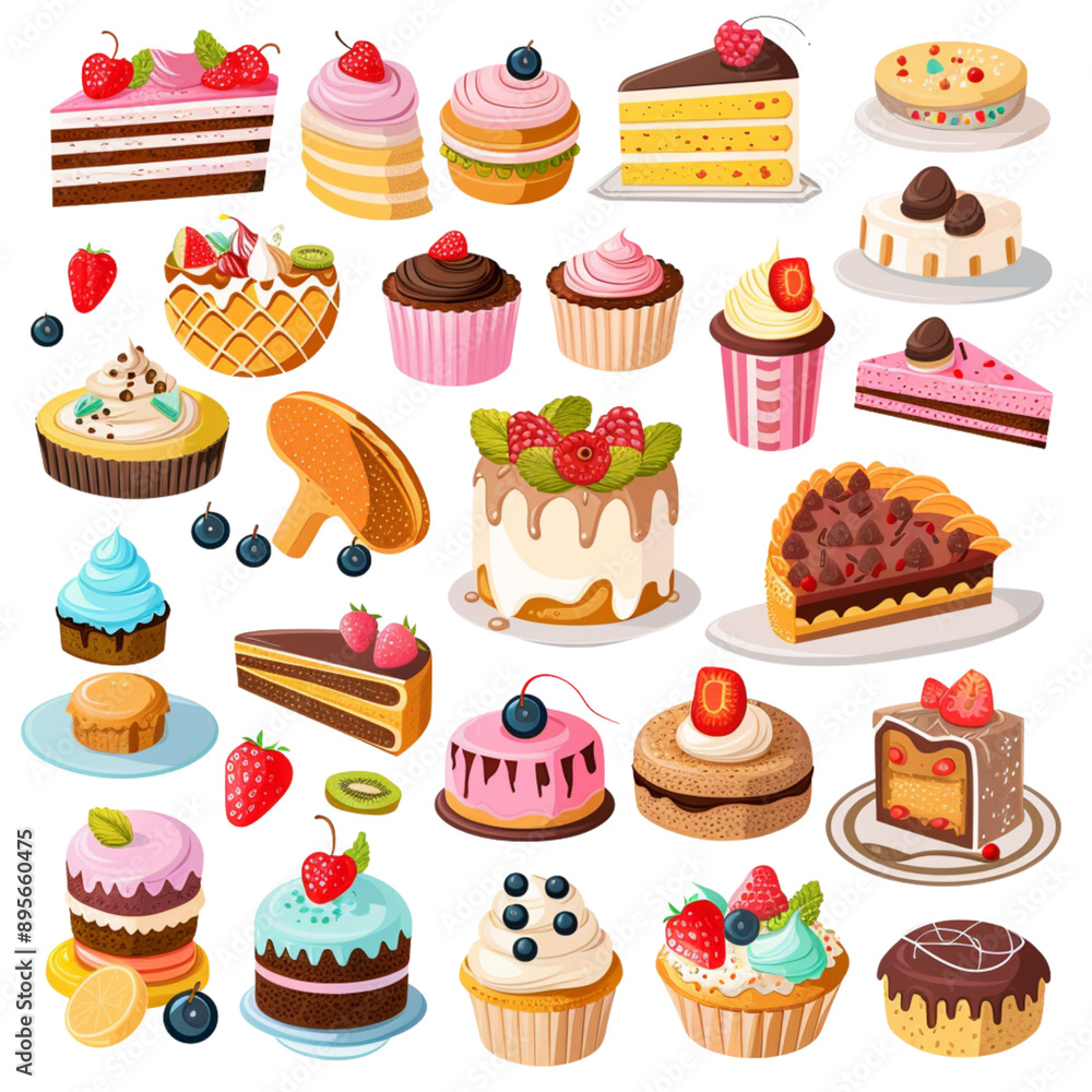 Clipart set of bakery Clipart set of bakery