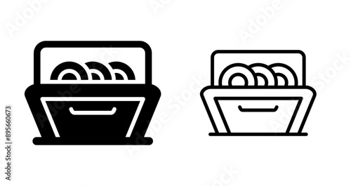 Dishwasher Vector Icon