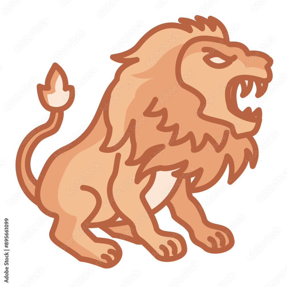 Naklejka premium Roar Icon