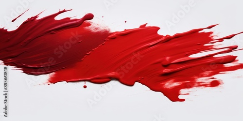 Abstract Red Paint Swatch,  red ink brush stroke, Dark red brush splashes