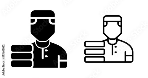 Delivery Man Vector Icon