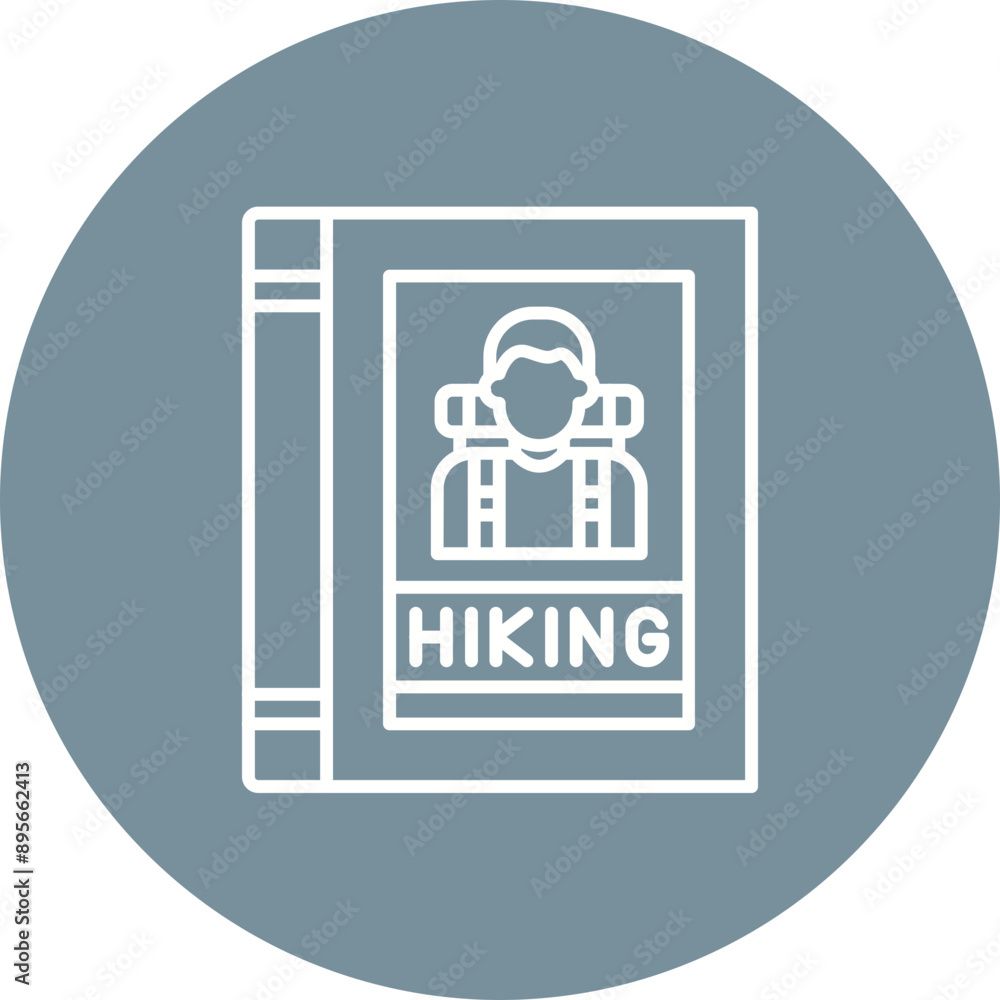 Hiking book Icon Hiking book Icon