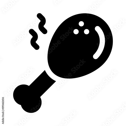 chicken glyph icon