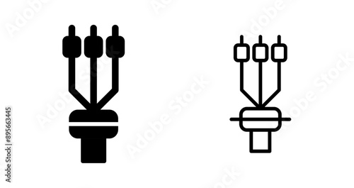 Cable Termination Sleeve Vector Icon
