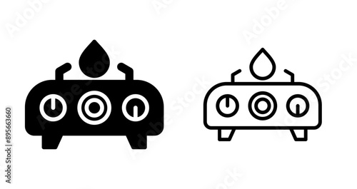 Electric Stove Vector Icon