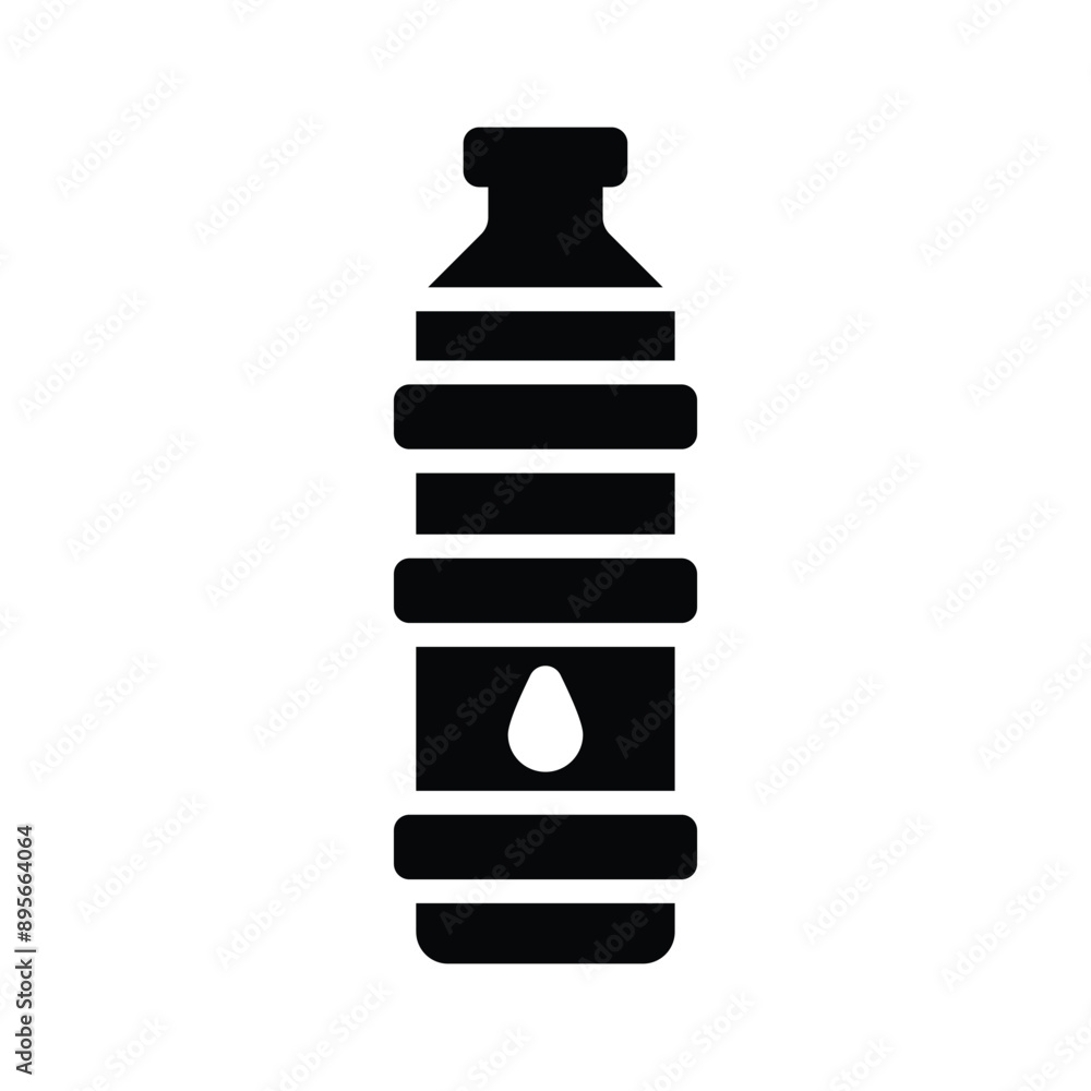 A water bottle icon representing a portable container for carrying and dispensing drinking water conveniently. A water bottle icon representing a portable container for carrying and dispensing drinking water conveniently.