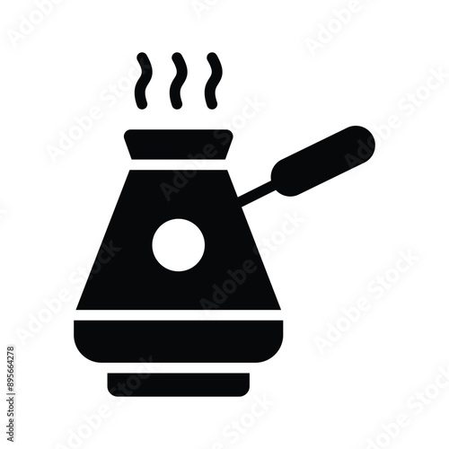 A cezve icon symbolizes traditional Turkish coffee brewing with a distinctive long handle.