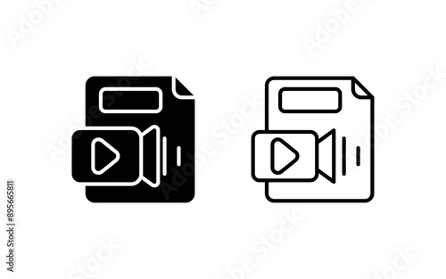 Video File Vector Icon