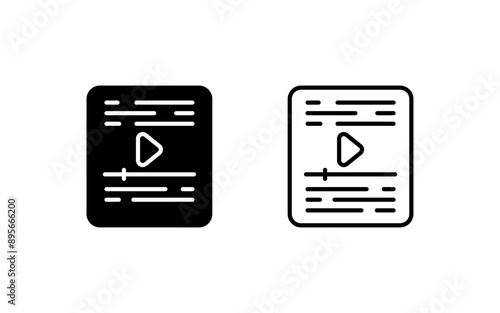 Video Vector Icon