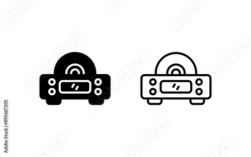 Cd Player Vector Icon
