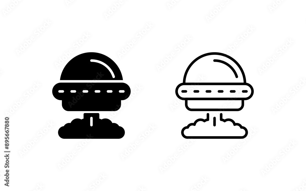 Fototapeta premium Spaceship Vector Icon