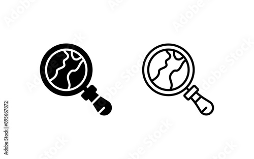 Magnifying Lens Vector Icon