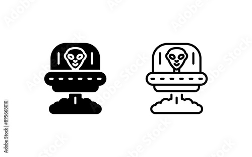 Spaceship Vector Icon