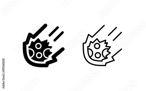 Meteor Vector Icon
