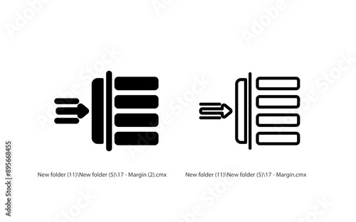 Margin Vector Icon