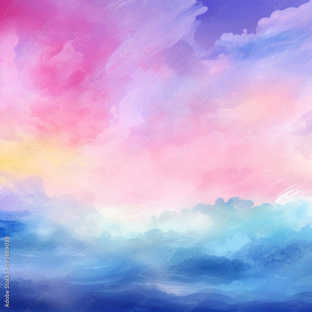 blue sky with clouds, abstract watercolor background, background, pastel gradient, water color blue sky with clouds, abstract watercolor background, background, pastel gradient, water color
