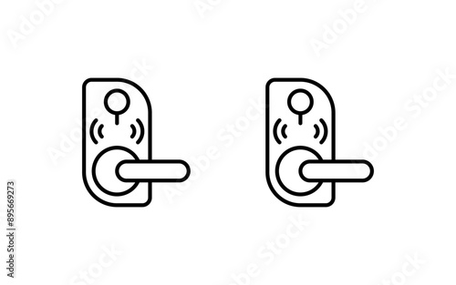 Door Lock Vector Icon