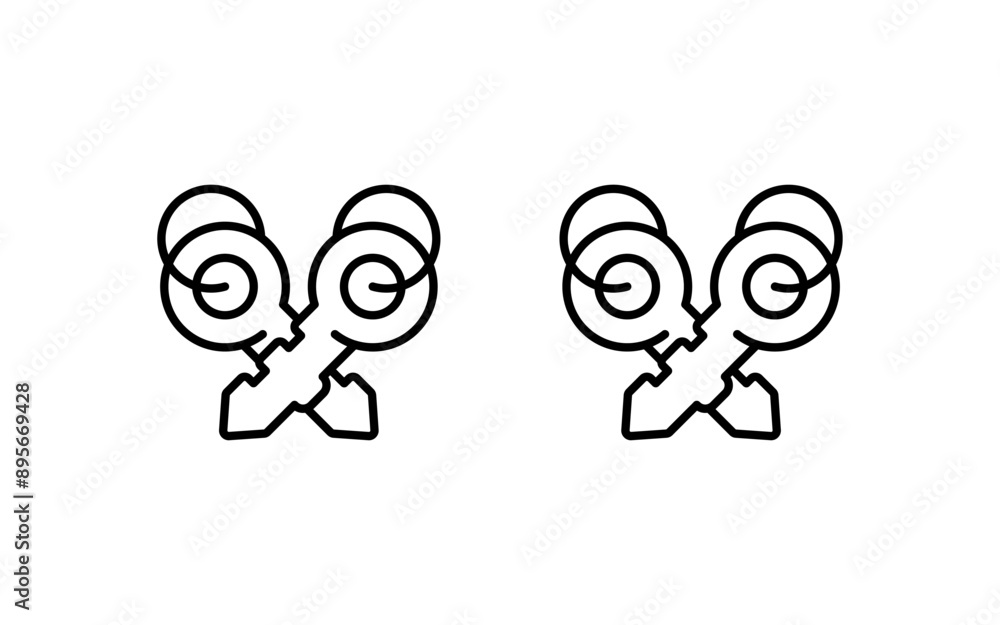 Keys Vector Icon Keys Vector Icon