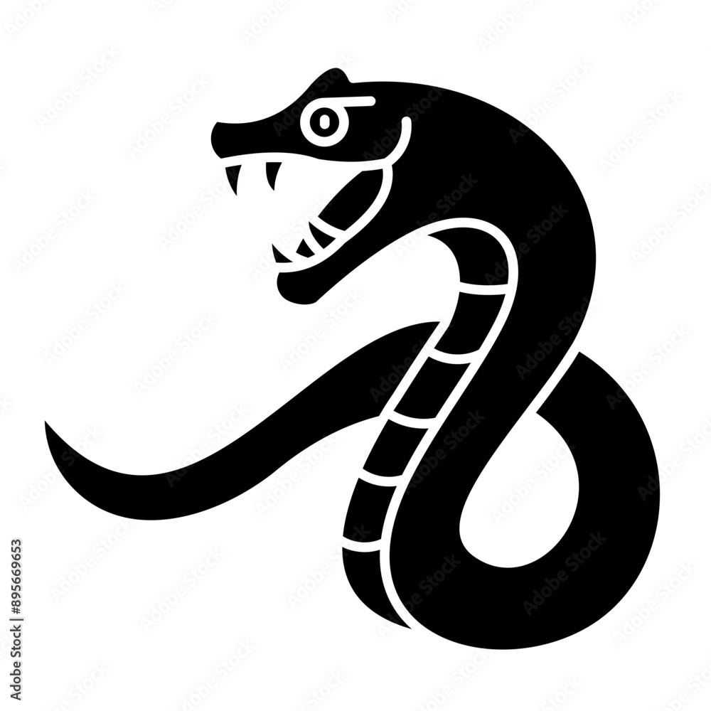 Fototapeta premium Black Mamba Icon