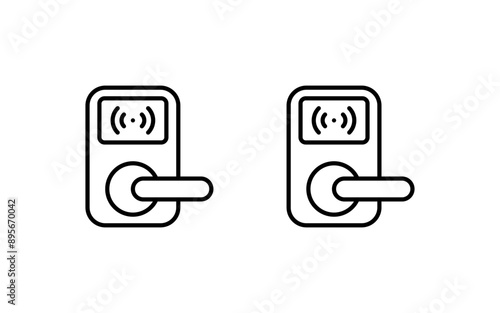 Door Lock Vector Icon