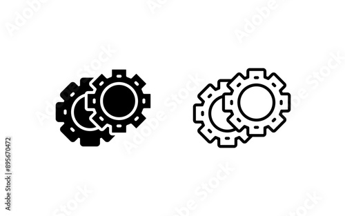 Gears Vector Icon