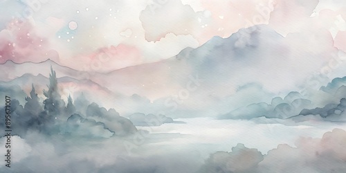 Watercolor Pastel Cloud Backgrounds for Desktop Wallpaper