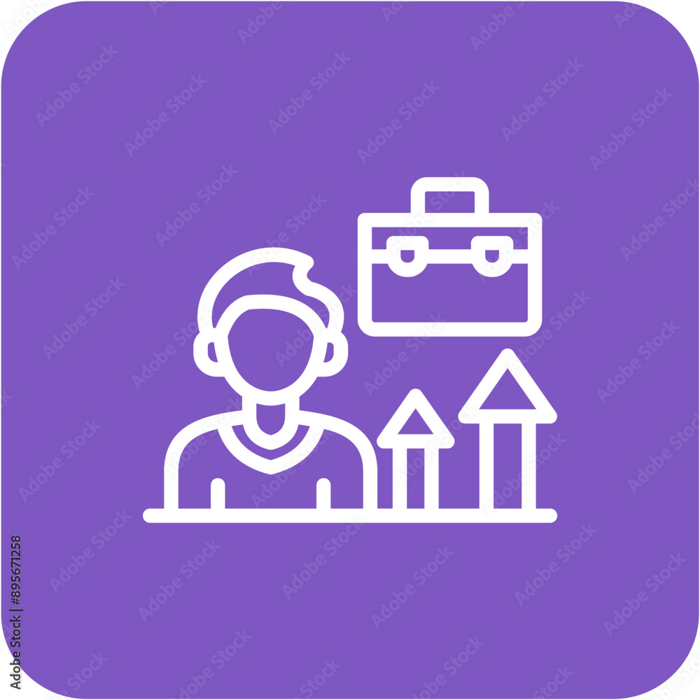 Fototapeta premium Job promotion Icon