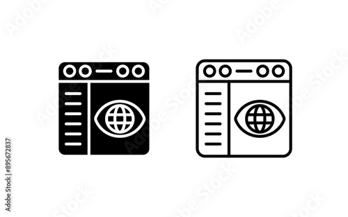 Browser Settings Vector Icon