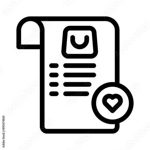 wishlist line icon