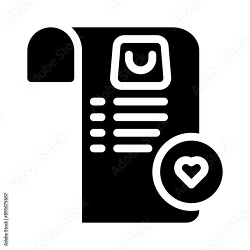 wishlist glyph icon