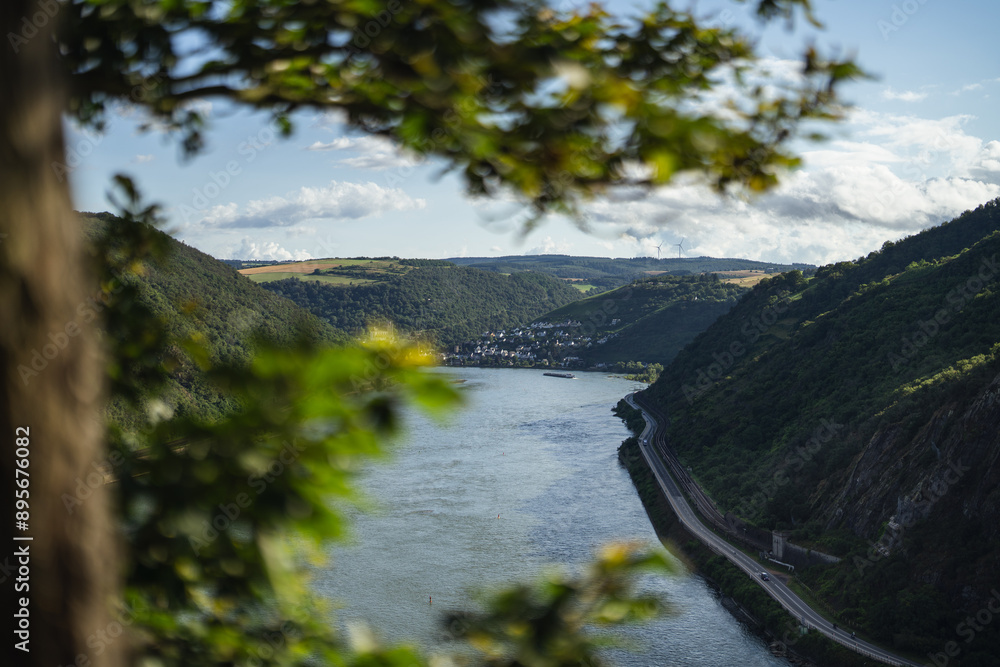 Blick vom Aussichtspunkt Felsenkanzel nach Oberwesel