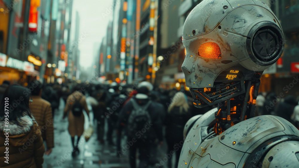 epic collage thumbnail from a documentary about economic finance crash and dark evil artificial intelligence roboter. generative ai epic collage thumbnail from a documentary about economic finance crash and dark evil artificial intelligence roboter. generative ai