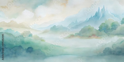 Watercolor Pastel Cloud Backgrounds for Desktop Wallpaper
