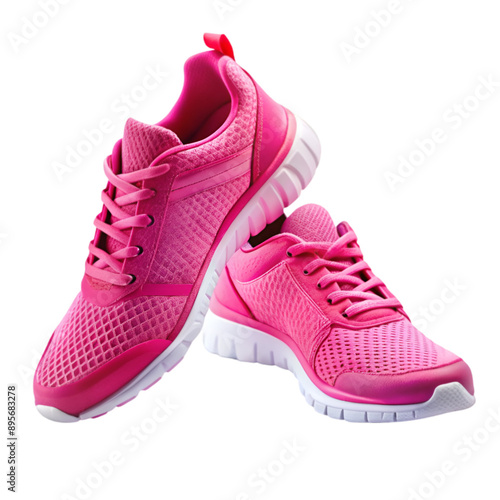 Pink sport shoes