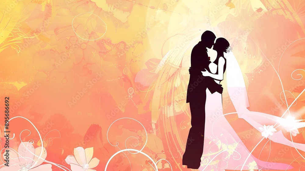 Exquisite Wedding Poster Background: Creating Romantic and Memorable Nuptial Atmosphere Exquisite Wedding Poster Background: Creating Romantic and Memorable Nuptial Atmosphere