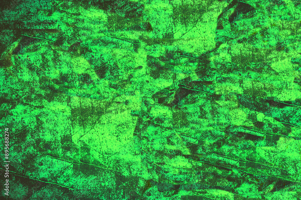 Fototapeta premium Dark green rough structured background for decor, text and advertising