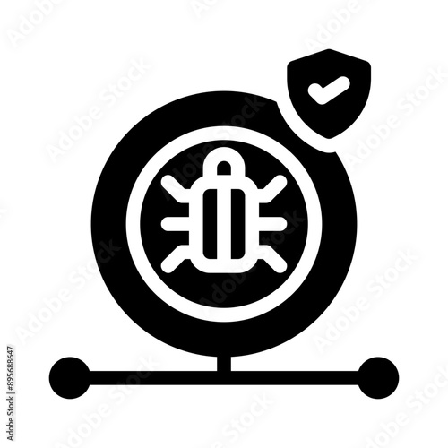 malware glyph icon