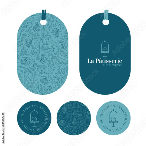 logo pâtissier, salon de thé, traiteur évènementiel