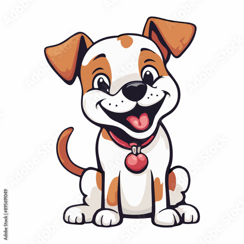 charming and whimsical illustration of a cute pooch ai generated