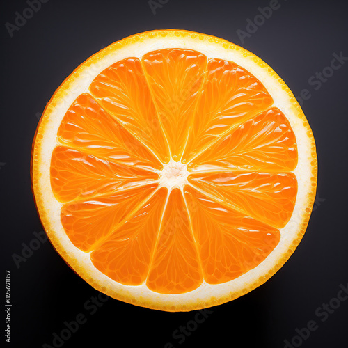 orange on black background