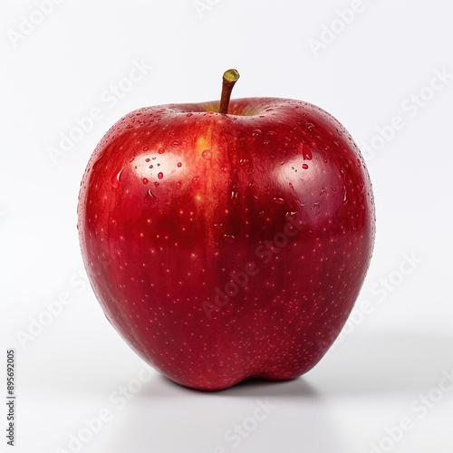 red apple isolated on white background