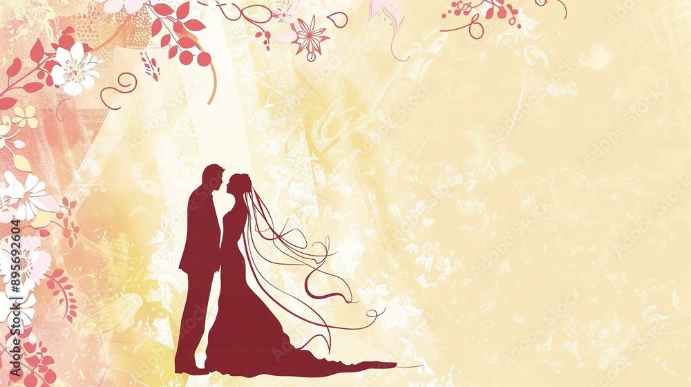 Exquisite Wedding Poster Background: Creating Romantic and Memorable Nuptial Atmosphere