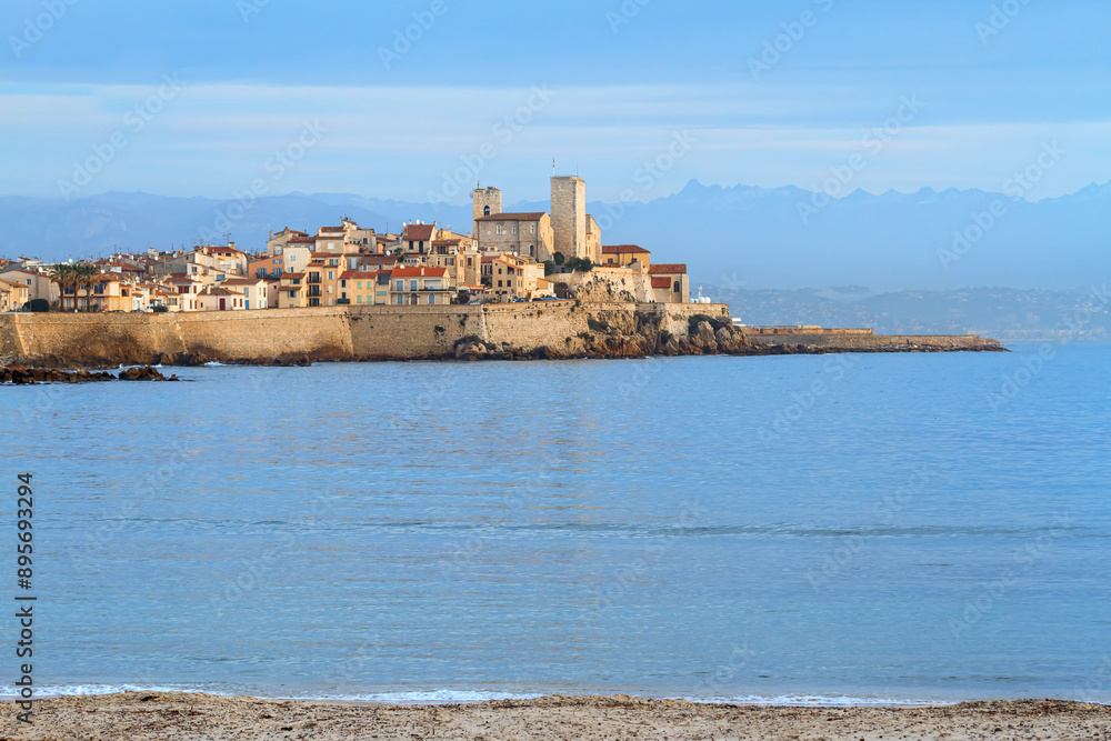 Panoramic view of the town of Antibes, Provence-Alpes Côte d'Azur Panoramic view of the town of Antibes, Provence-Alpes Côte d'Azur