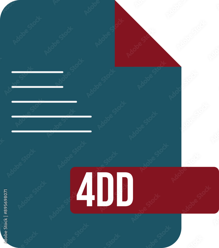 4DD File extension icon with symbol 4DD File extension icon with symbol
