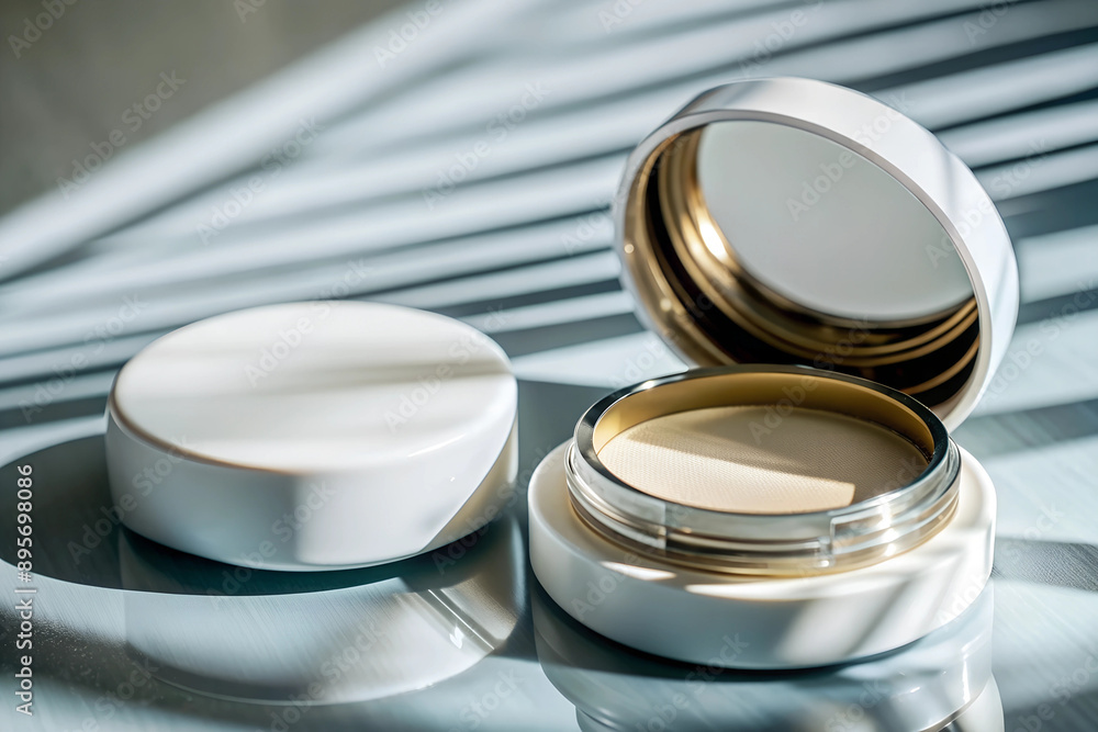 Face powder container Arrange the elements beautifully Face powder container Arrange the elements beautifully